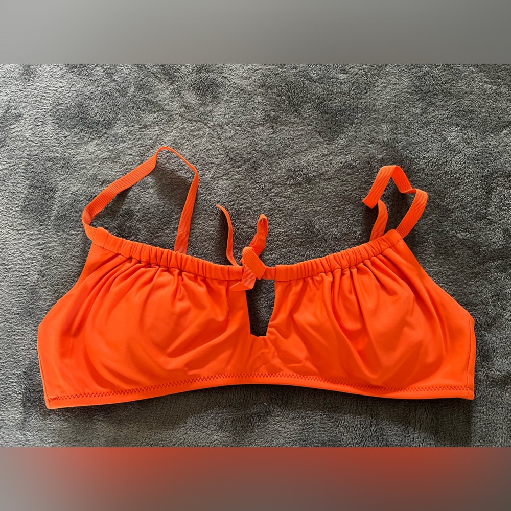 Aerie orange bikini top
